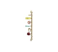 COACH Breloque de sac CHAIN BAG CHARM NEW YORK or