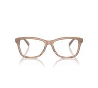 Coach Cadres de lunettes rectangulaires pour femme Hc6231u Pillow Tabby, Marron clair laiteux/verres de démonstration, 52 Mm