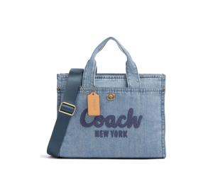 Coach Cargo Denim Sac à main bleu, coton, femme