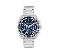 COACH Charter Montre Homme Chronographe Quartz - Boîtier en Acier Inoxydable 39mm - Bracelet Lien - Accessoire Essentiel, Cadeau pour Lui