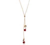 Coach - Cherry Motif Necklace - Femme - Accessoires - Jaune - Taille: ONE Size
