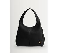 Coach COACH Black Polished Pebble Leather Lana Shoulder Bag