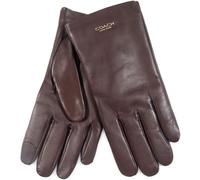 Coach COACH Brown New York Womens Leather Tech Gloves