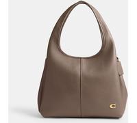 Coach COACH Brown Polished Pebble Leather Lana Shoulder Bag