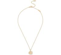 Coach COACH Gold Tone Signature C Lucite Pendant Necklace