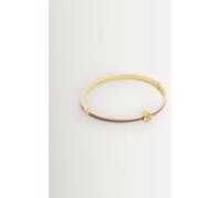 Coach COACH Gold Tone Signature Tea Rose Enamel Bangle Boxed Bracelet