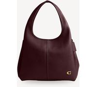 Coach COACH Red Polished Pebble Leather Lana Shoulder Bag
