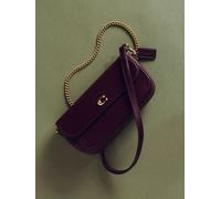 Coach COACH Red Refined Calf Leather Brook Flap Chain Bag