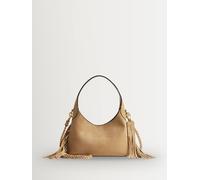 Coach COACH Sand Brooklyn Shoulder Bag 23 With Fringe