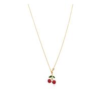 Coach - Collier avec pendentif - Femme - Accessoires - Jaune - Taille: ONE Size
