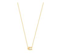 Coach - Collier avec un pendentif en forme de logo - Femme - Accessoires - Jaune - Taille: ONE Size