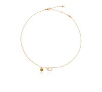 Coach - Collier en Laiton - Femme - Accessoires - Jaune - Taille: ONE Size