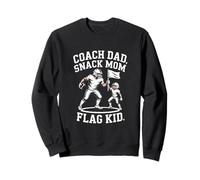 Coach Dad Snack Mom Drapeau de l'équipe de Football pour Enfant Sweatshirt
