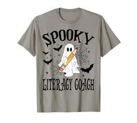 Coach d'alphabétisation Effrayant école d'halloween T-Shirt