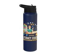Coach d'alphabétisation en lecture Leading Reading Revolution Phonics Stainless Steel Insulated Water Bottle