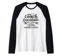 Coach Dure à Trouver Sportif Formidable Humour Manche Raglan
