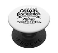 Coach Dure à Trouver Sportif Formidable Humour PopSockets PopGrip Adhésif