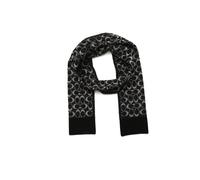 COACH Écharpe 'METALLIC SIGNATURE C SCARF' beige / noir, Taille One Size