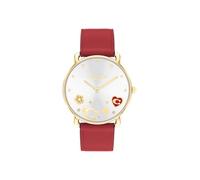 Coach Elliot Montre à quartz 2H pour femme - Bracelet en cuir de veau - Accents de cristal étincelants - Mode premium, usage quotidien, cadeau pour elle - 36 mm