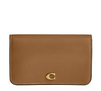 Coach Étui à cartes fin pour homme, B4/marron miel, One Size, Étui fin pour cartes