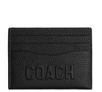 Coach Étui à cartes plat pour homme, noir, taille unique