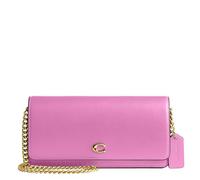 Coach Evie Portefeuille long avec chaîne, B4/Fuchsia