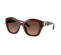 Coach Femme Sunglass HC8421U CAD31 - Couleur du Monture: Noisette laiteux, Couleur de Lentille: Dégradé marron Polar