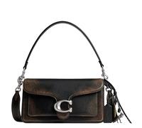 Coach Loved Leather Tabby Sac à bandoulière pour femme 26, gauche/marron noir