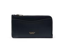 Coach New York Étui pour cartes de crédit Cuir 8 cm bleu