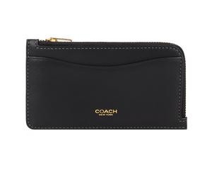 Coach New York Étui pour cartes de crédit Cuir 8 cm noir