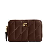Coach Petit étui à cartes zippé avec matelassage d'oreiller, érable, One Size, Petit étui à cartes zippé avec matelassage d'oreiller