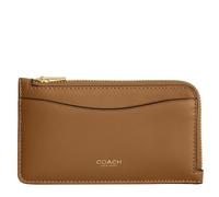 Coach Petit étui zippé pour femme - Accessoire de voyage - Porte-cartes, Marron miel., Taille unique