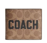 Coach Portefeuille 3 en 1 pour homme, taille unique, Marron clair., Taille unique