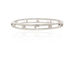 Coach - Signature C Open Bangle Bracelet - Femme - Accessoires - Gris - Taille: ONE Size