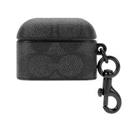 Coach Signature Étui pour AirPods Pro - Compatible avec AirPods Pro 2e/1ère génération - Anthracite Signature
