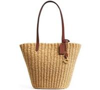 Coach Small Straw Tote Dark Natural Taille: OS | Cabas Outlet | Femme
