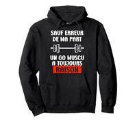 Coach Sportif Musculation sport drole Humour go muscu Sweat à Capuche