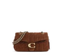 Coach Tabby Quilted Suede 26 Sac porté épaule marron, cuir de vache rugueux, femme