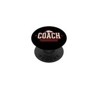Coach Varsity Jersey Sport Coaching Sifflet Team Retro PopSockets PopGrip Adhésif
