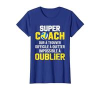 Coach Volley Impossible à Oublier Cadeau Équipe Merci T-Shirt, Femme, Bleu Royal, 3XL