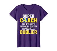 Coach Volley Impossible à Oublier Cadeau Équipe Merci T-Shirt, Femme, Violet, XXL