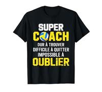 Coach Volley Impossible à Oublier Cadeau Équipe Merci T-Shirt, Homme, Noir, 6XL