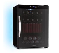 Klarstein Coachella 60 Frigo à Boissons - 60L Réfrigérateur à Boissons, WiFi, LED 7 Couleurs, Porte en Verre, Température 3-18°C, Étagères Métal, Éclairage Intérieur, Noir