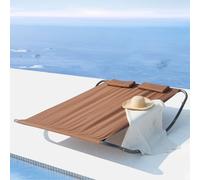 Coachella Chocolat : Lit De Jardin & Transat À Bascule 2 Personnes Marron