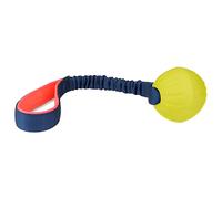 Coachi Tuggi Ball, Design Robuste, léger, Solide, sûr et drôle, poignée élastique, pour Chiens et Chiots, Dressage avec récompense, Rappel, Stop aux morsures et mâchonnements, idéal pour l’agilité.