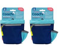 Coachi Train & Treat Bag, Compartiment à friandises, Poche zippée, Fermeture à Cordon, Fixation sécurisée à la Ceinture ou à Une Poche. Idéal pour Les promenades et Le Dressage des Chiens. (Lot de 2)