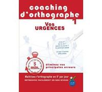 Coaching d'Orthographe : Vos urgences DVD G