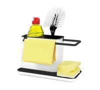 COACOM 1 boîte de rangement pour ustensiles de cuisine, organisateur d'évier de cuisine, porte-éponge de cuisine, étagère de rangement pour produits de nettoyage et étagère de drainage, accessoires de