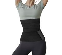 COACOM 1 ceinture abdominale réglable pour femme - Ceinture abdominale post-partum - Ceinture de soutien de la taille - Pour perte de poids - Pour femme, Noir , XL