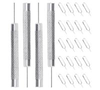 COACOM 1 jeu de 24 stylos pour cartes, goupille de retrait de carte de téléphone portable, stylo pour carte SIM, éjecteur de fente pour carte SIM, outil d'ouverture de carte SIM, convient à tous les